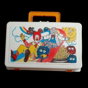 **HP** 1987 McDonald's Lunch Box Ronald Flying with Friends